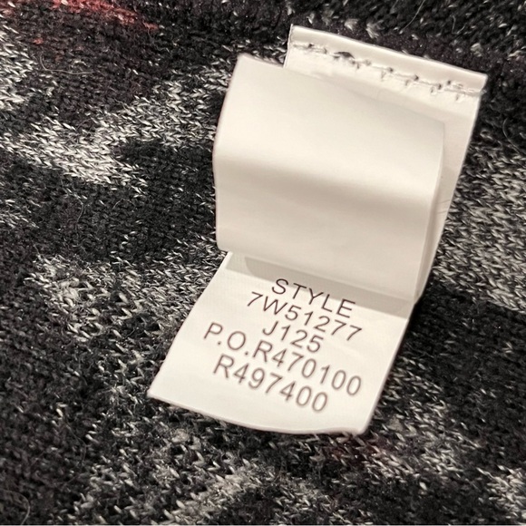 Lucky Brand Aztec Serape Fringe Open Front Cardigan Sweater size Medium - Picture 9 of 10